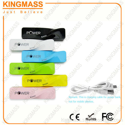 Unique Design Plastic shell Twisted power bank